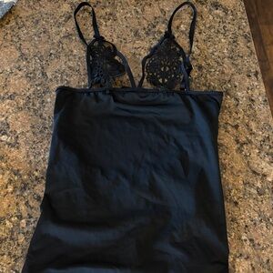 Black Lace Slip Dress